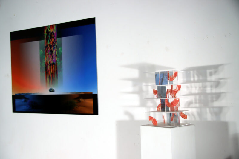 moderne Kunst Ausstellung Amberg Video Vernissage Kino Konversation Foyer Gespräch Ambiente Kunstobjekte Licht-Schatten