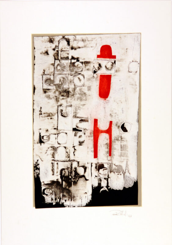 moderne Kunst Kunstwerk Malerei kontrastreich starkfarbig monochrom unkonventionell Mensch abstrahiert umgedeutet Symbol Metapher Form umgedeutet präzise mehrdeutig Einbildung Fiktion Imagination Fantasie Illusion Assoziation Kombinatorik Vision Gesellschaftskritik
