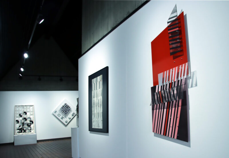 moderne Kunst Kunstverein Kunstwerk Kunstausstellung Rheinland Xanten ungewöhnlich Malerei Barcode Veränderungen Beziehungen